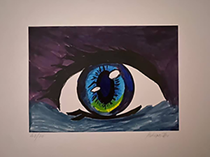 Henrique Tigo - Serigrafia O Olho - Uma pequena edição de apenas 75 exemplares a venda por 50€ cada uma