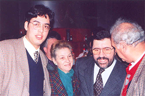 Henrique Tigo - Com Armanda Santos e Jorge Coelho na FAUL em 1995