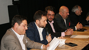 Henrique Tigo - Com Hernani Carvalho , João Pedro Rodrigues e Paulo Sargento na apresentação de um livro seu