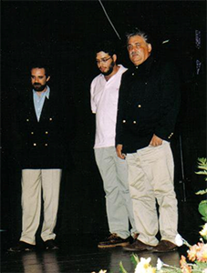 Henrique Tigo - Com Miguel Albuquerque quando recebeu a chave da Cidade da Madeira em 2001