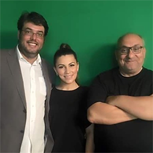 Henrique Tigo - Com a actriz Joana Araújo e Guilherme Leite