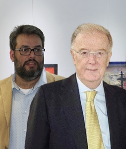 Henrique Tigo - Com o Antigo Presidente Jorge Sampaio numa exposição sua