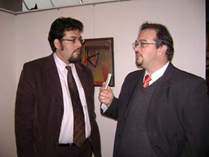 Henrique Tigo - Com o Jornalista Flávio Mata no Funchal em 2008