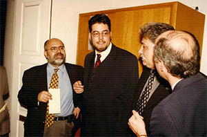 Henrique Tigo - Com o Ministro José Leitão