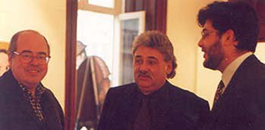 Henrique Tigo - Com o pintor Guilherme Parente e o pai