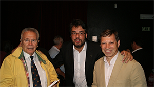 Henrique Tigo - Com os antigos Grão-mestres Mário Martim Guia e Júlio Meirinhos