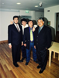 Henrique Tigo - Com os musicos Ramon e Miguel Castro e o pai