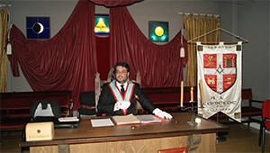 Henrique Tigo - Venerável Mestre da RL Camelot n.º 50 da GLLP/GLRP de 2014 -2016